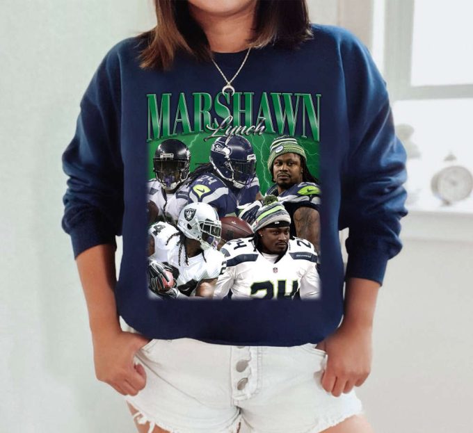 Marshawn Lynch T-Shirt, Marshawn Lynch Tees, Marshawn Lynch Sweatshirt, Hip Hop Graphic, Trendy T-Shirt, Unisex Shirt, Retro Shirt 4