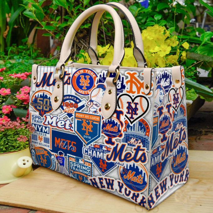 New York Mets Women S Day Gift: G95 Leather Hand Bag Gift For Women'S Day For Die-Hard Fans 2