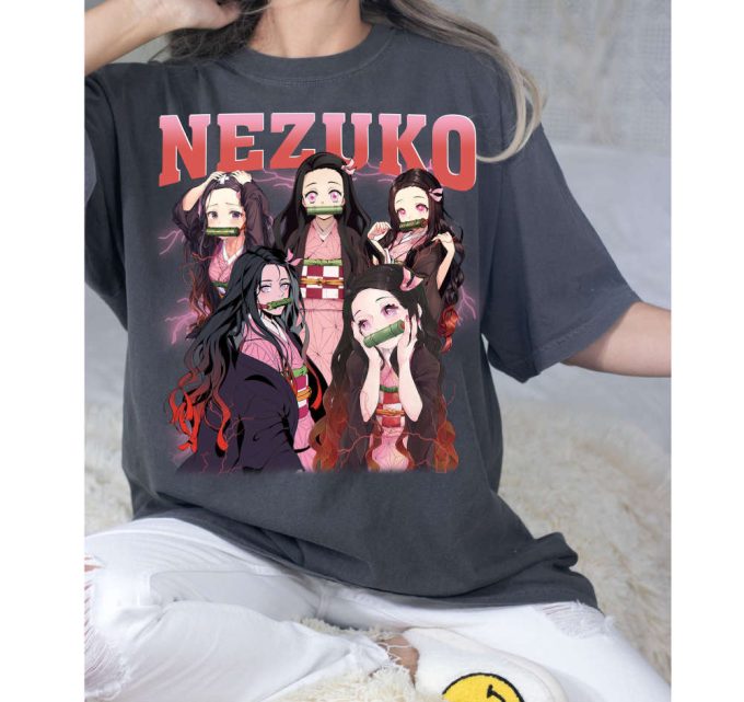 Nezuko T-Shirt, Nezuko Tees, Nezuko Sweatshirt, Hip Hop Graphic, Trendy T-Shirt, Unisex Shirt, Retro Shirt, Cult Movie Shirt, Vintage Shirt 3