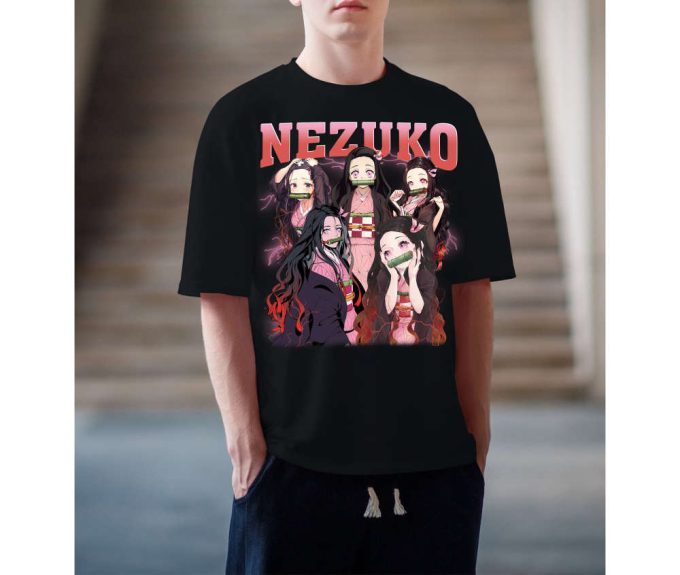 Nezuko T-Shirt, Nezuko Tees, Nezuko Sweatshirt, Hip Hop Graphic, Trendy T-Shirt, Unisex Shirt, Retro Shirt, Cult Movie Shirt, Vintage Shirt 5