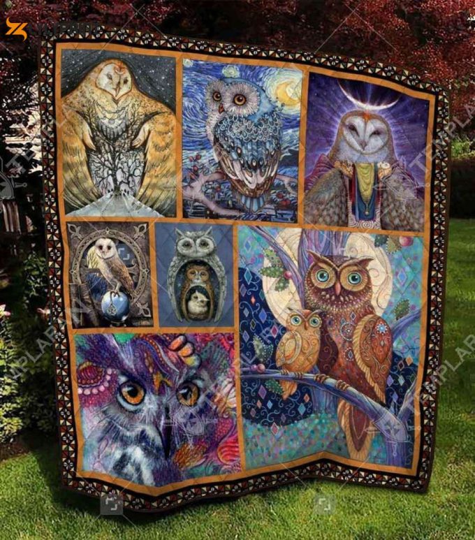 Owl Really Cute 3D Customized Quilt 1