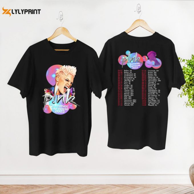 P!Nk Concert Merch, Pink P!Nk Summer Carnival 2024 Shirt, Trustfall Album Tee, P!Nk On Tour Shirt, P!Nk Pink Fan Gift Shirt, Graphic Shirt 1