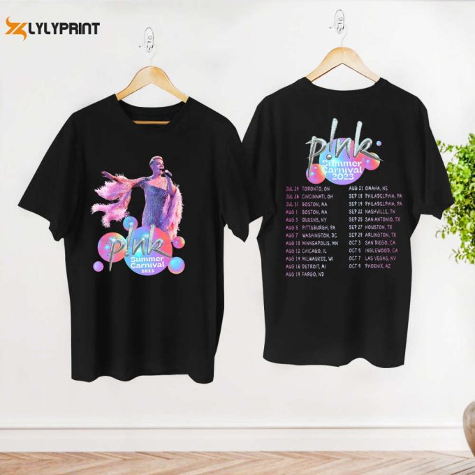 P!Nk Pink Summer Carnival Tour 2024 Tshirt, Trustfall Tour Shirt, Pink Singer Shirt, P!Nk On Tour Graphic Shirt, P!Nk Pink Fan Gift Shirt 1