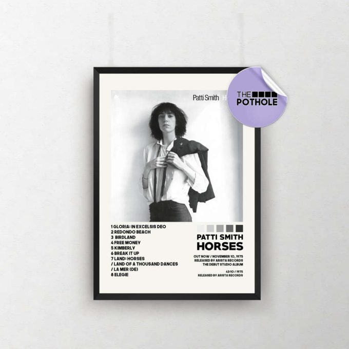 Patti Smith Posters / Horses Poster / Album Cover Poster, Poster Print Wall Art, Custom Poster, Patti Smith, Horses 2