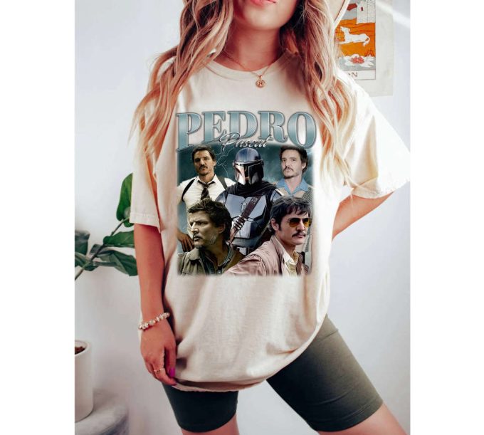 Vintage Pedro Pascal T-Shirt: Movie-Inspired Shirt Sweater &Amp; Tees - Perfect Birthday Gifts 3