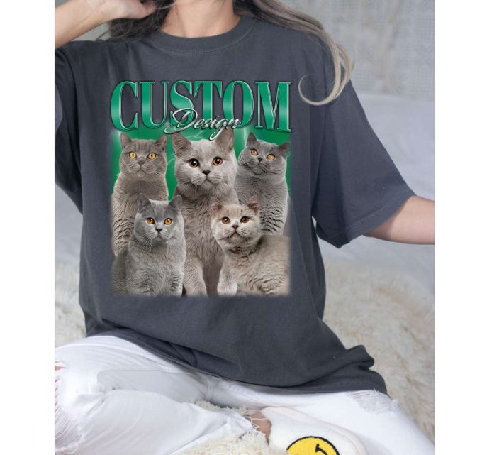 Pet Custom Vintage Washed Shirt, Custom Cat Bootleg, Custom Cute Shirt, Personalized Cat Gift, Cat Personalization Shirt, Change Your Design 2