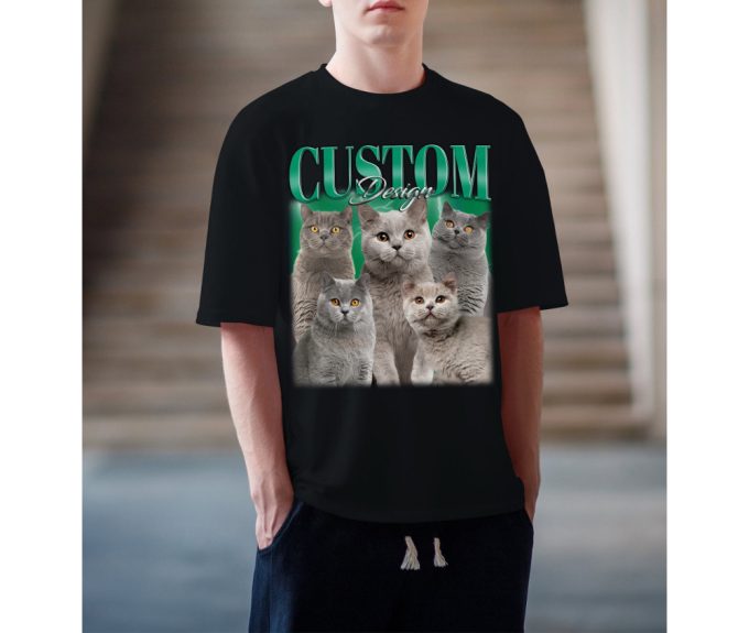 Pet Custom Vintage Washed Shirt, Custom Cat Bootleg, Custom Cute Shirt, Personalized Cat Gift, Cat Personalization Shirt, Change Your Design 3