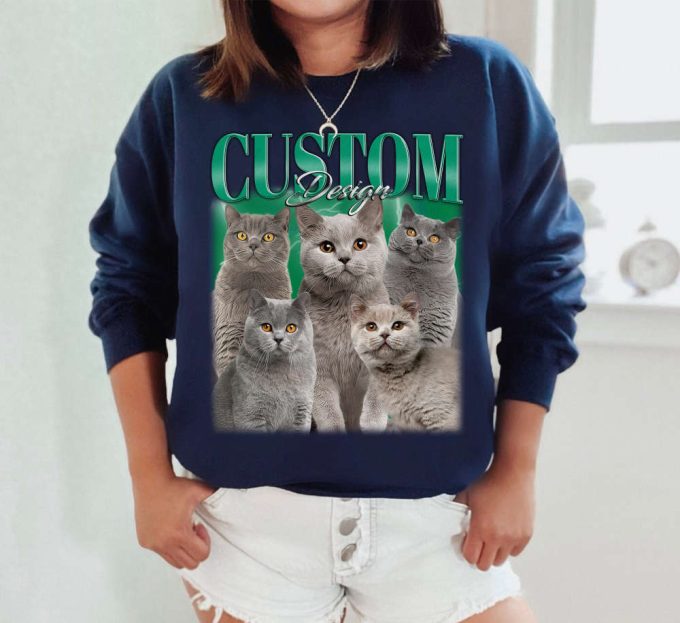 Pet Custom Vintage Washed Shirt, Custom Cat Bootleg, Custom Cute Shirt, Personalized Cat Gift, Cat Personalization Shirt, Change Your Design 5