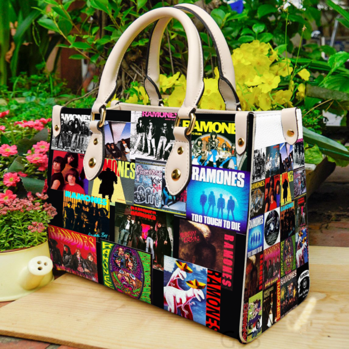 Stylish Ramones Leather Hand Bag Gift For Women'S Day: Perfect Women S Day Gift - G95 2