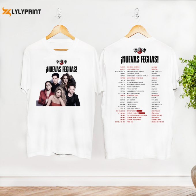 Rbd Band Shirt, 2024 Soy Rebelde Tour Rbd Band T-Shirt, Concert Merch, Soy Rebelde Tour Shirt, Tour 2024 Shirt, Rbd Fan Lover Shirt Gift 1