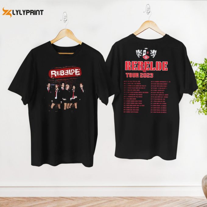 Rbd Band Tour 2024 Dates T-Shirt, Rbd Concert Merch, Rbd Soy Rebelde Tour Graphic Shirt, Tour 2024 Shirt, Rbd Fan Lover Shirt Gift 1
