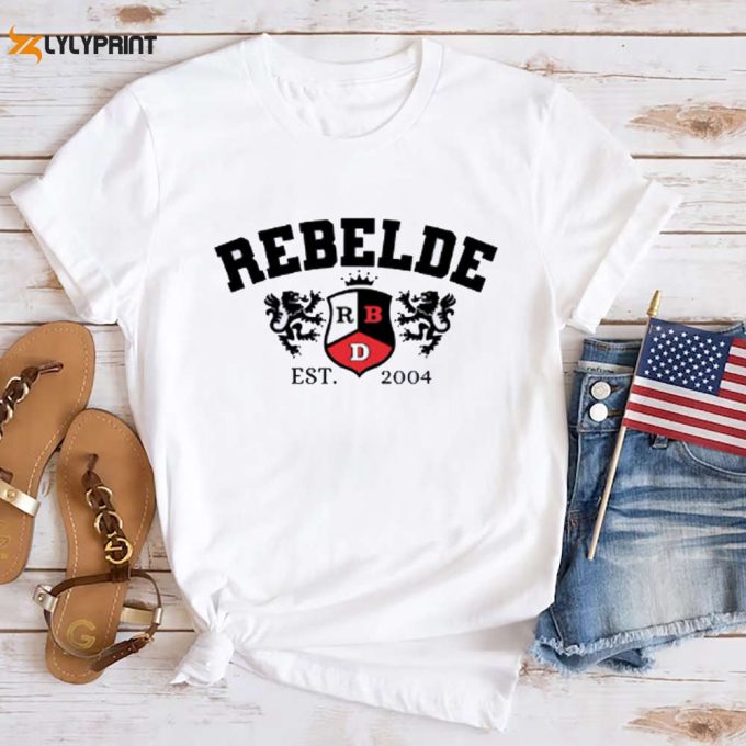 Rbd Rebelde Est 2004 T-Shirt, Rbd Band Soy Rebelde Tour 2024 Shirt, Graphic Rebelde Band Shirt, Rbd Logo Vintage Shirt, Rbd Fan Gift Shirt 1