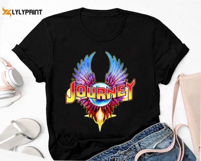 Rock Band Journey Fan Shirt, Journey Band 90S Vintage Shirt T-Shirt, Journey Freedom Tour 2024 Shirt, Journey Band Merch, Journey Logo Shirt 1