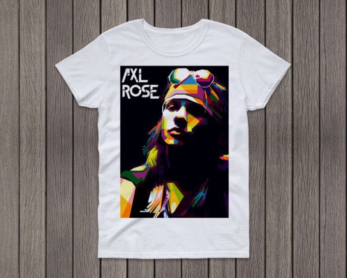 Rock 'N' Roll Rebel Axl Rose Shirt - Guns N' Roses Tribute Tee - Music Icon Merchandise - Vintage Retro Gift 2