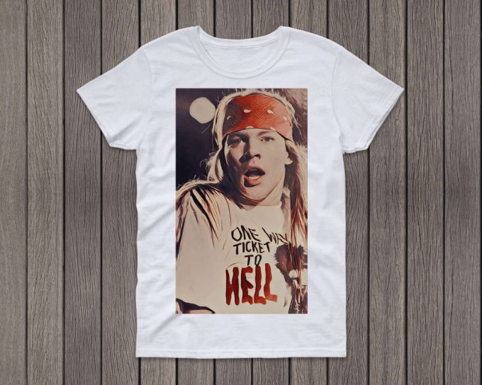 Rock 'N' Roll Rebel Axl Rose Shirt - Guns N' Roses Tribute Tee - Music Icon Merchandise - Vintage Retro Gift 2