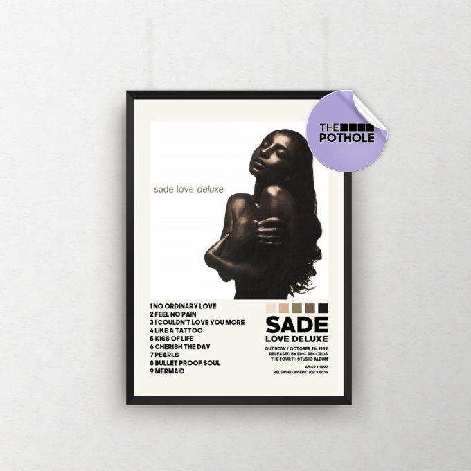 Sade Posters / Love Deluxe Poster, Sade, Love Deluxe, Album Cover Poster, Poster Print Wall Art, Music Poster, Home Decor 2