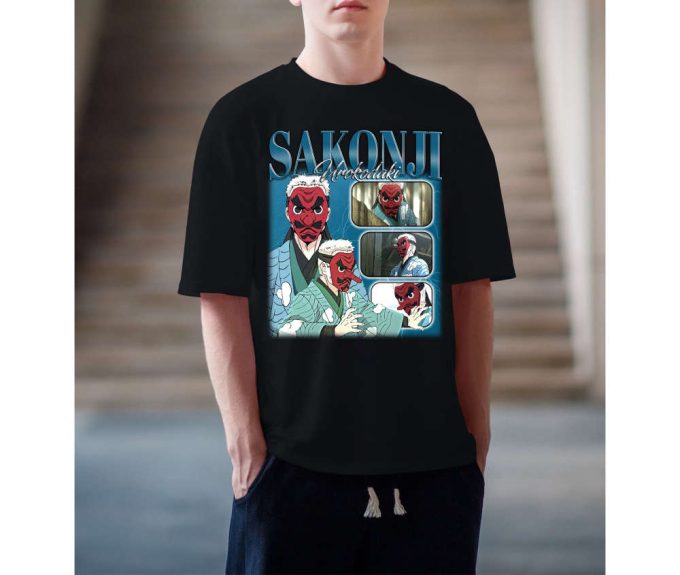 Sakonji Urokodaki T-Shirt, Sakonji Urokodaki Tees, Sakonji Urokodaki Sweatshirt, Hip Hop Graphic, Trendy T-Shirt, Unisex Shirt, Retro Shirt 4