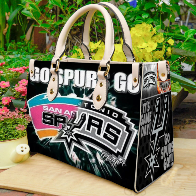 Stylish San Antonio Spurs 3 Leather Hand Bag Gift For Women'S Day Gift For Women S Day - Perfect For G95 Celebration 2