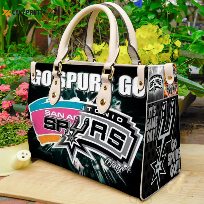 Stylish San Antonio Spurs 3 Leather Hand Bag Gift For Women'S Day Gift For Women S Day - Perfect For G95 Celebration 1