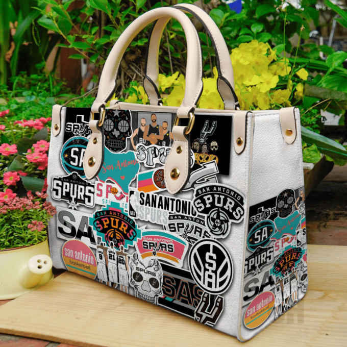 Stylish San Antonio Spurs Leather Hand Bag Gift For Women'S Day - Perfect Women S Day Gift 2