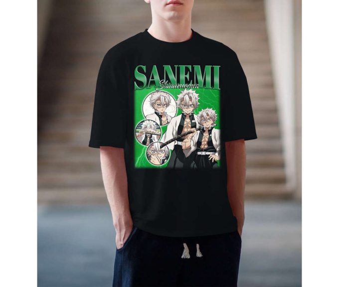 Sanemi Shinazugawa T-Shirt, Sanemi Shinazugawa Tees, Sanemi Shinazugawa Sweatshirt, Hip Hop Graphic, Trendy T-Shirt, Unisex Shirt 3