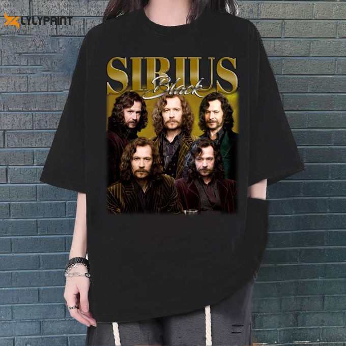 Sirius Black T-Shirt, Sirius Black Shirt, Sirius Black Sweatshirt, Hip Hop Graphic, Unisex Shirt, Bootleg Retro 90'S Fans Gift, Trendy Shirt 1