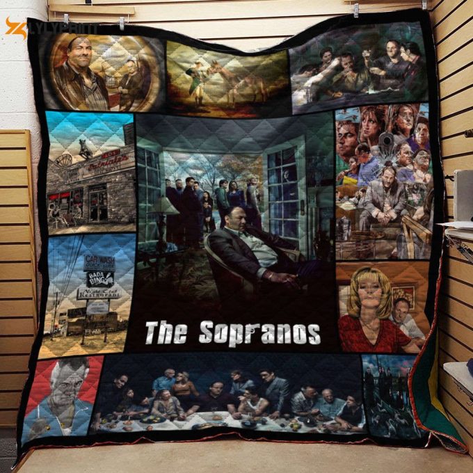 Sopranos Collage 3D Customized Quilt 1