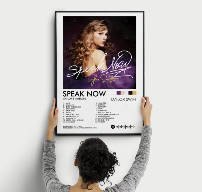 Speak Now Poster, Speak Now Taylor'S Version Print, Swiftie Poster Gift, Wall Decor, Album Cover Poster, Wall Art 2