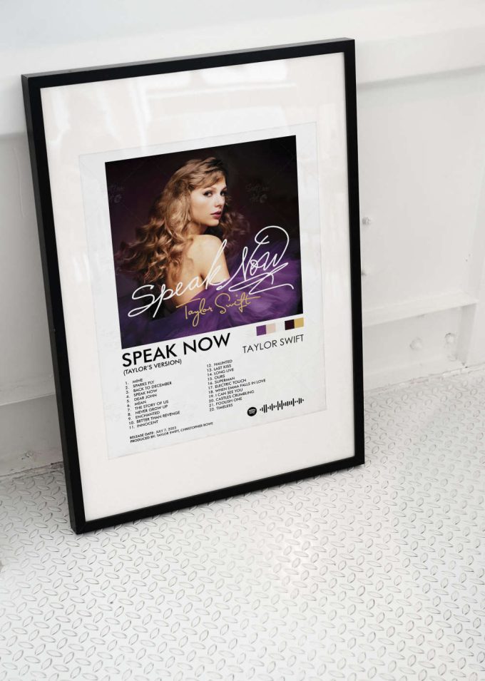 Speak Now Poster, Speak Now Taylor'S Version Print, Swiftie Poster Gift, Wall Decor, Album Cover Poster, Wall Art 5