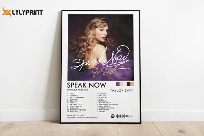 Speak Now Poster, Speak Now Taylor'S Version Print, Swiftie Poster Gift, Wall Decor, Album Cover Poster, Wall Art 1