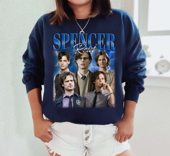 Spencer Reid T-Shirt, Spencer Reid Shirt, Spencer Reid Sweatshirt, Hip Hop Graphic, Unisex Shirt, Bootleg Retro 90'S Fans Gift, Trendy Shirt 4