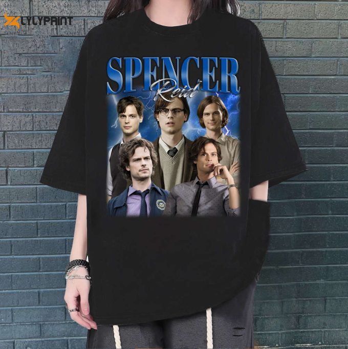 Spencer Reid T-Shirt, Spencer Reid Shirt, Spencer Reid Sweatshirt, Hip Hop Graphic, Unisex Shirt, Bootleg Retro 90'S Fans Gift, Trendy Shirt 1