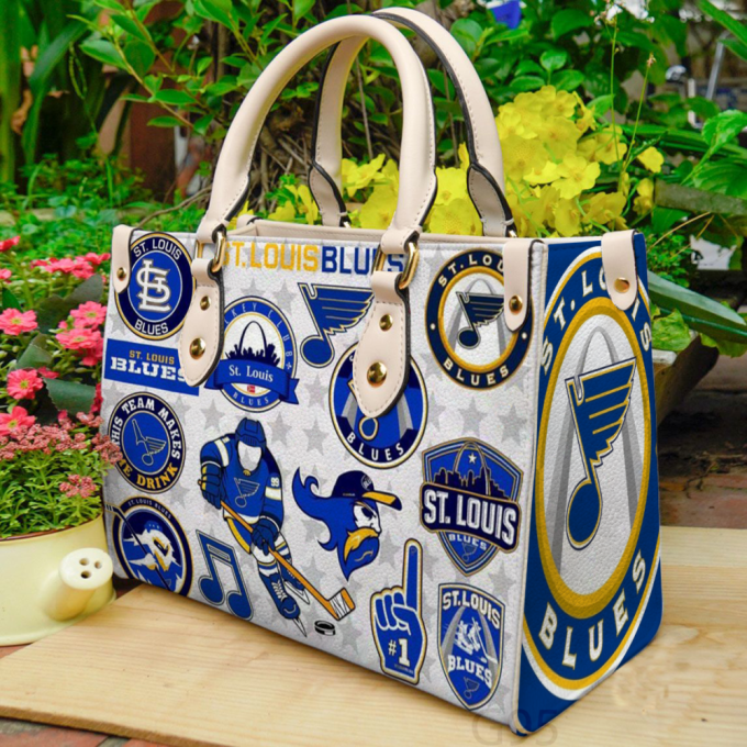 St Louis Blues Leather Hand Bag Gift For Women'S Day For Women S Day - Stylish Gift G95 2
