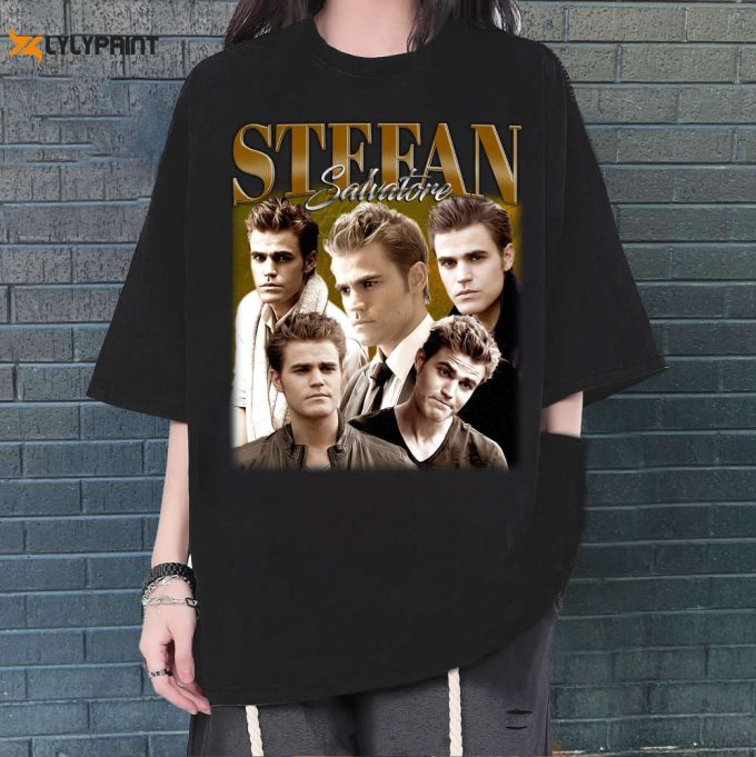 Stefan Salvatore T-Shirt, Stefan Salvatore Shirt, Stefan Salvatore Sweatshirt, Hip Hop Graphic, Unisex Shirt, Bootleg Retro 90'S Fans Gift 1