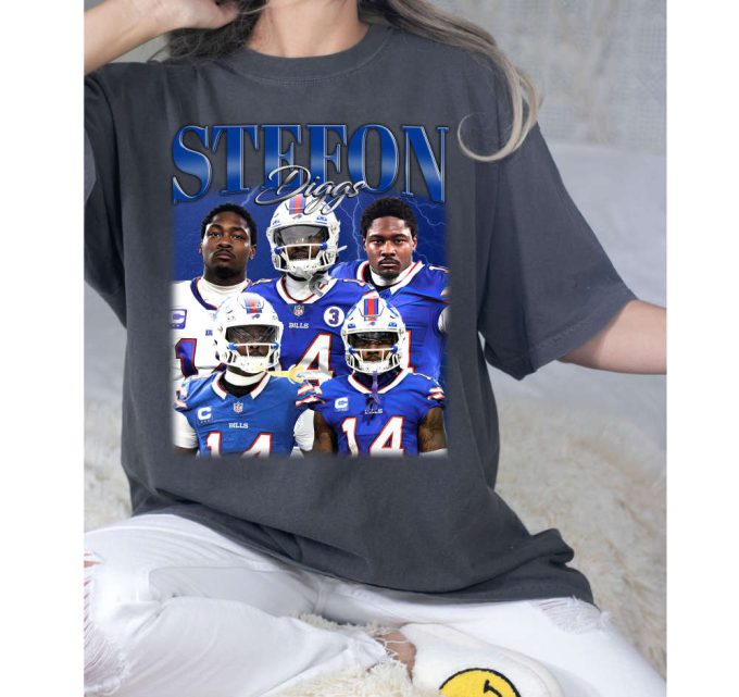 Stefon Diggs T-Shirt, Stefon Diggs Shirt, Stefon Diggs Sweatshirt, Hip Hop Graphic, Unisex Shirt, Bootleg Retro 90'S Fans Gift, Trendy Shirt 3