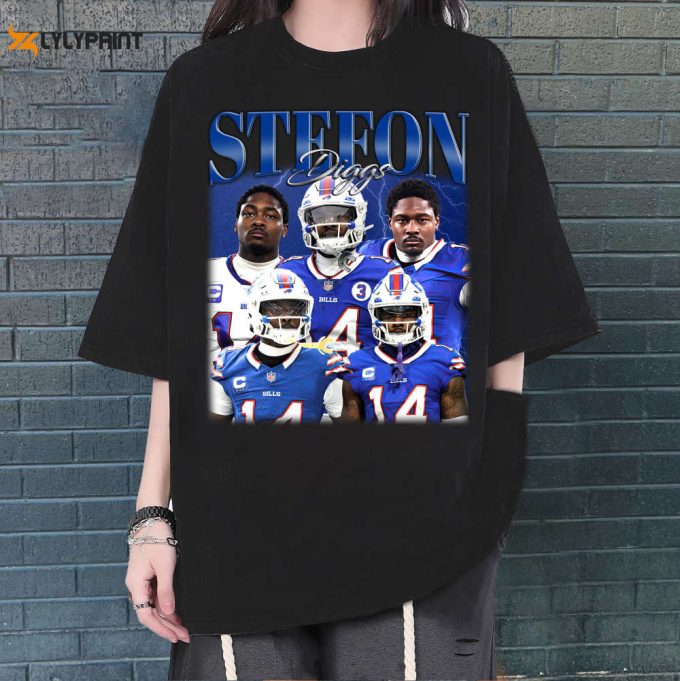 Stefon Diggs T-Shirt, Stefon Diggs Shirt, Stefon Diggs Sweatshirt, Hip Hop Graphic, Unisex Shirt, Bootleg Retro 90'S Fans Gift, Trendy Shirt 1