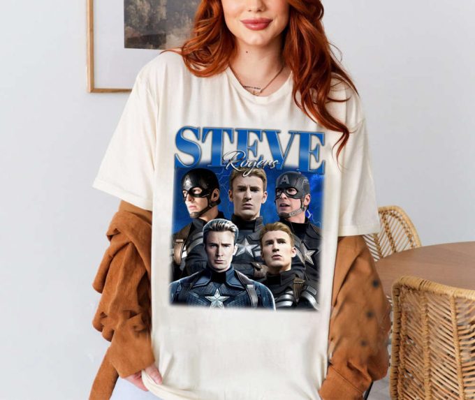 Steve Rogers T-Shirt, Steve Rogers Shirt, Steve Rogers Sweatshirt, Hip Hop Graphic, Unisex Shirt, Bootleg Retro 90'S Fans Gifts 2