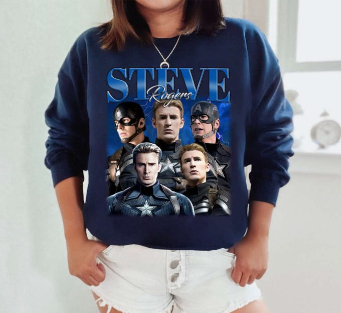 Steve Rogers T-Shirt, Steve Rogers Shirt, Steve Rogers Sweatshirt, Hip Hop Graphic, Unisex Shirt, Bootleg Retro 90'S Fans Gifts 3