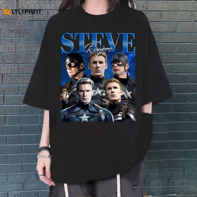 Steve Rogers T-Shirt, Steve Rogers Shirt, Steve Rogers Sweatshirt, Hip Hop Graphic, Unisex Shirt, Bootleg Retro 90'S Fans Gifts 1