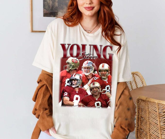 Steve Young T-Shirt, Steve Young Shirt, Steve Young Sweatshirt, Hip Hop Graphic, Unisex Shirt, Bootleg Retro 90'S Fans Gif T, Trendy Shirt 2