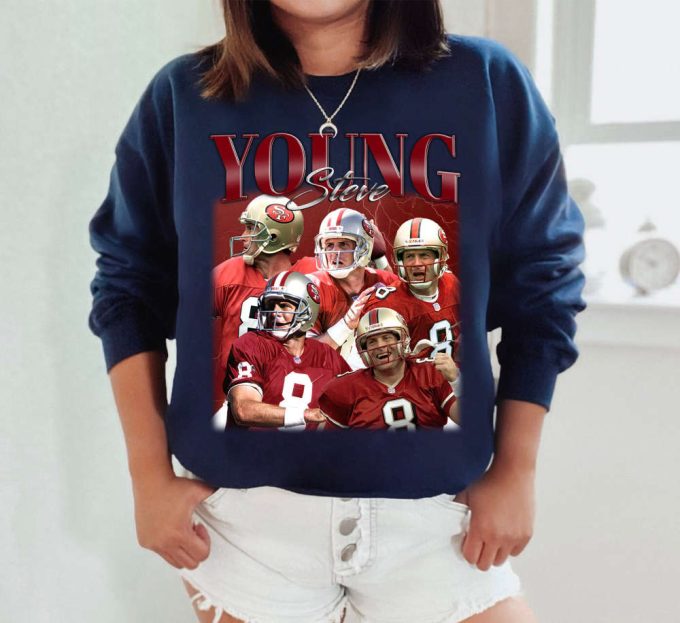 Steve Young T-Shirt, Steve Young Shirt, Steve Young Sweatshirt, Hip Hop Graphic, Unisex Shirt, Bootleg Retro 90'S Fans Gif T, Trendy Shirt 4