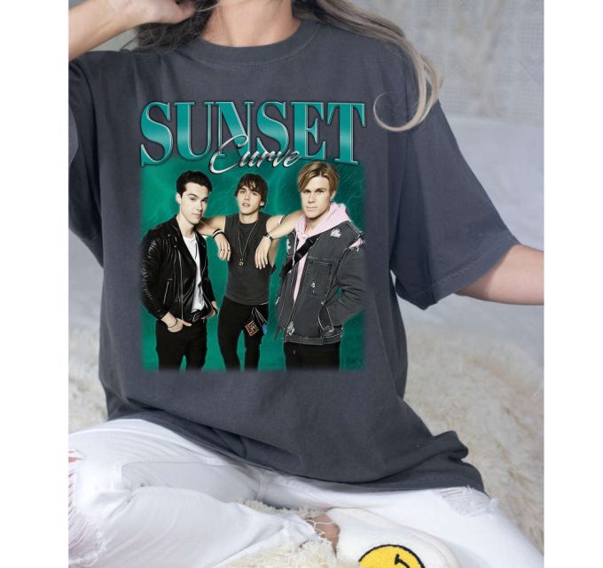 Sunset Curve T-Shirt, Sunset Curve Shirt, Sunset Curve Sweatshirt, Hip Hop Graphic, Unisex Shirt, Bootleg Retro 90'S Fans Gifts 3
