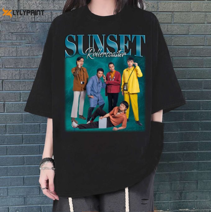 Sunset Rollercoaster T-Shirt, Sunset Rollercoaster Shirt, Sunset Rollercoaster Sweatshirt, Hip Hop Graphic, Unisex Shirt 1