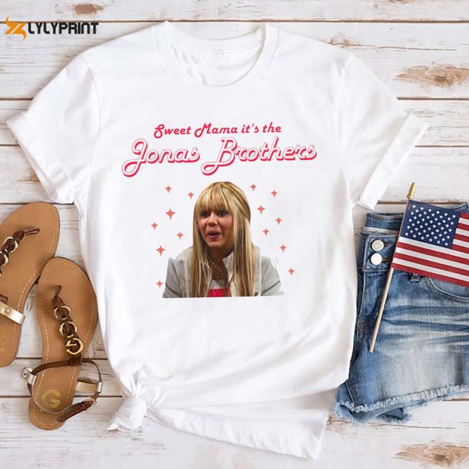 Sweet Mama It'S The Jonas Brothers Shirt, Five Album One Night Tour 2024 Shirt, Nick Joe Kevin Jonas Shirt, Jonas Brothers Fan Gift Shirt 1