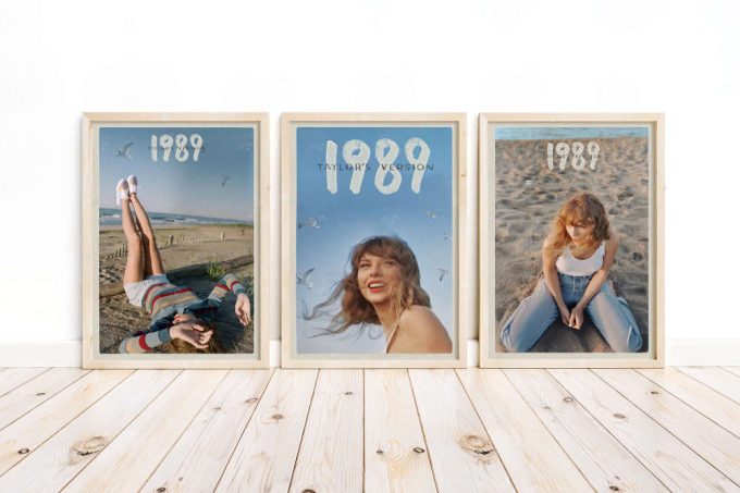 Taylor Swift 1989 Posters X3, 3 Taylor Swift Posters Featuring Taylor'S Version, Swiftie Gift Album Covers Wall Posters, Posters For Bedroom 5