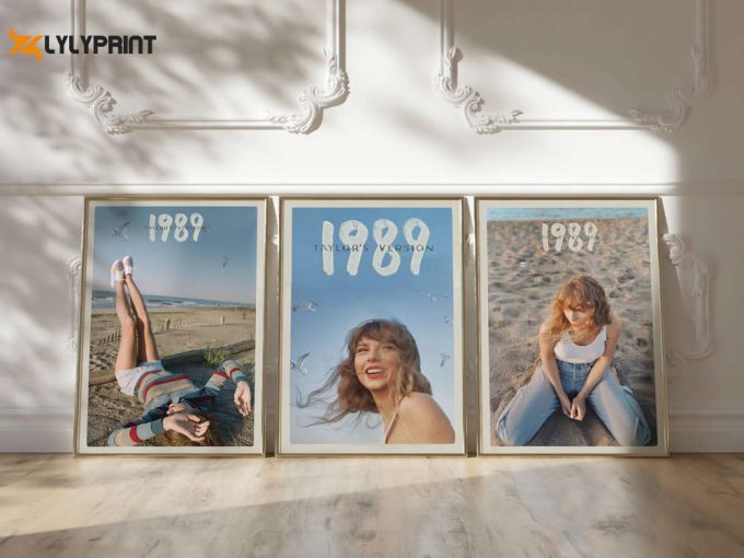 Taylor Swift 1989 Posters X3, 3 Taylor Swift Posters Featuring Taylor'S Version, Swiftie Gift Album Covers Wall Posters, Posters For Bedroom 1