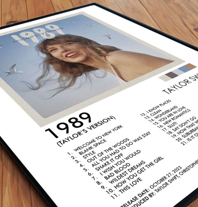 Taylor Swift 1989 Taylor'S Version Poster, Taylor Swift Poster Print, Taylor Swift Wall Decor, Wall Art, Album Cover 4