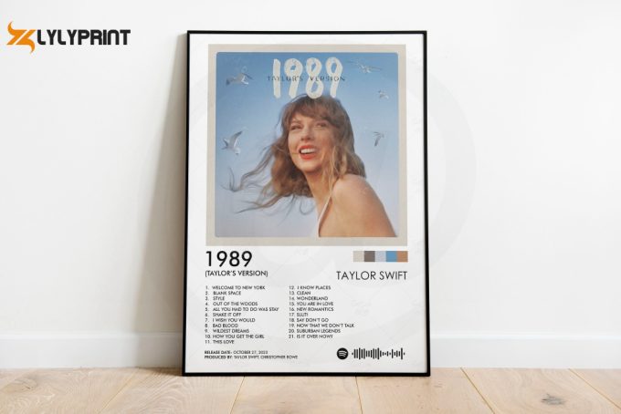 Taylor Swift 1989 Taylor'S Version Poster, Taylor Swift Poster Print, Taylor Swift Wall Decor, Wall Art, Album Cover 1