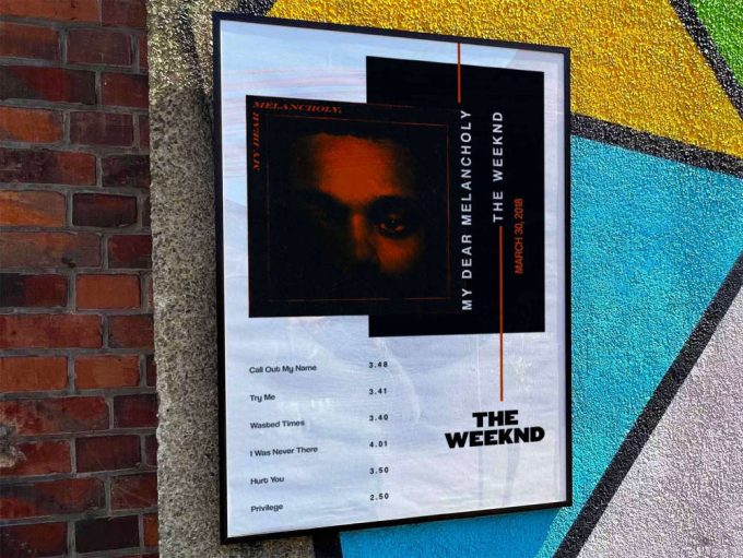The Weeknd &Quot;My Dear Melancholy&Quot; Album Cover Poster For Home Room Decor #3 2