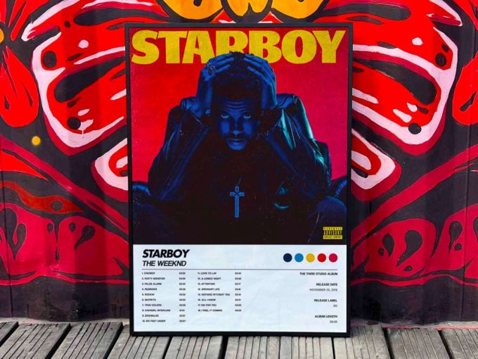 The Weeknd &Quot;Starboy&Quot; Album Cover Poster For Home Room Decor #6 3